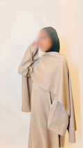 Linen - Cream Abaya
