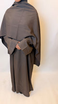 Linen - Rich Brown Abaya
